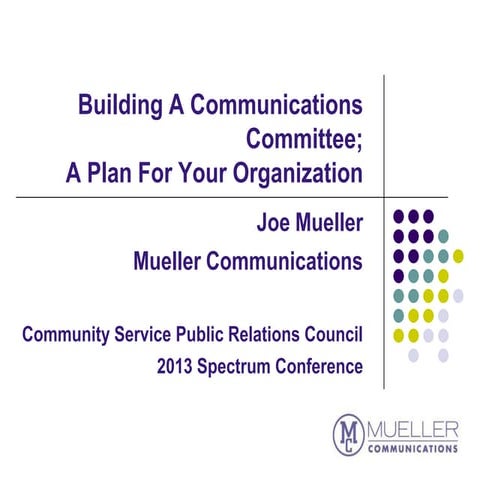 Building a communications committee