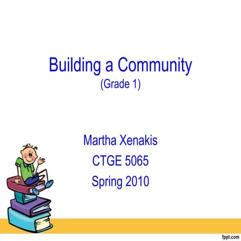 Building a community   m. xenakis