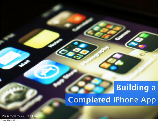 Building a Completed iPhone App