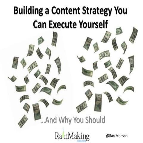 Building a content strategy you can execute yourself