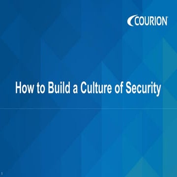 Building a culture of security