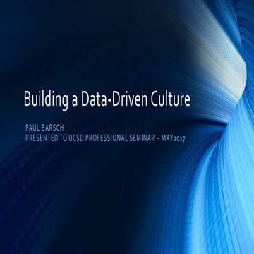 UCSD: Building a Big Data Culture - It Takes a Village