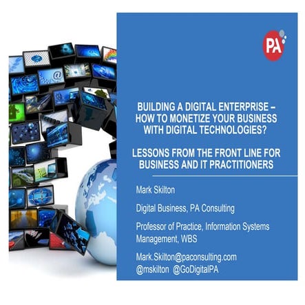 Building a digital enterprise – some practitoner views M.Skilton may 2015 v2