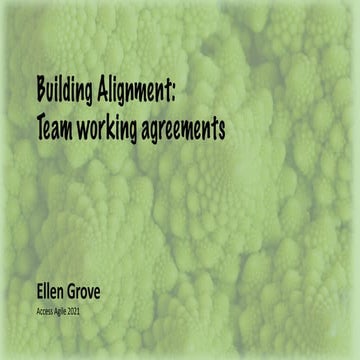 Building alignment -- Access Agile 2020 | PPT