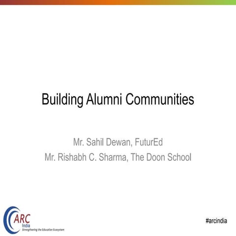 Building Alumni Communities
