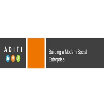 How to Build a Modern Social Enterprise