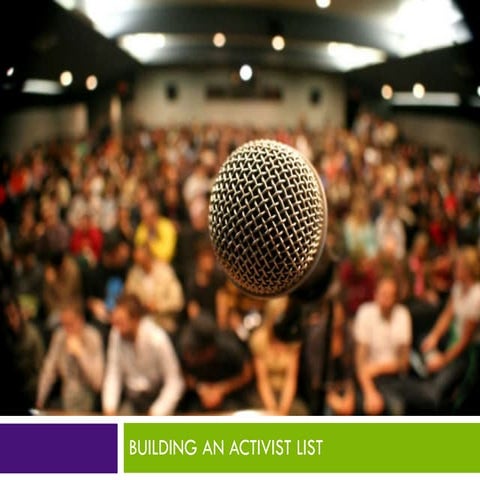 Building an Activist List