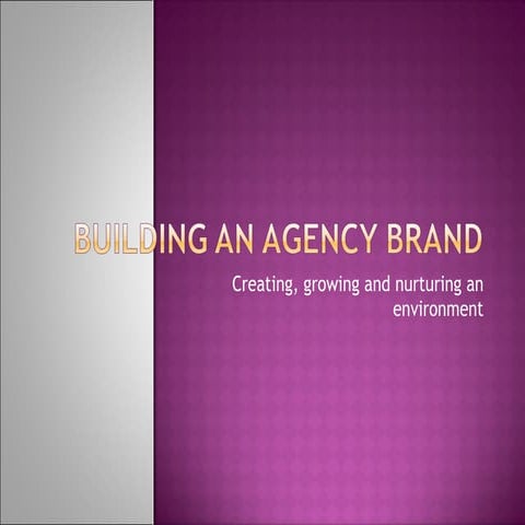 Building An Agency Brand