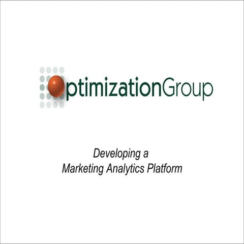 Building Analytics Dashboards