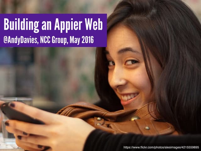 Building an Appier Web - May 2016