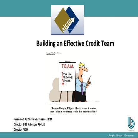 Building an Effective Credit Management Team