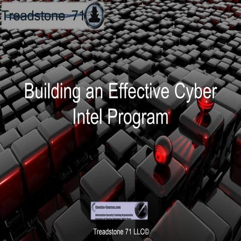 Building an Effective Cyber Intelligence Program