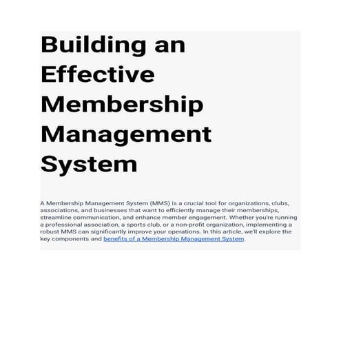 Building an Effective Membership Management System.pdf