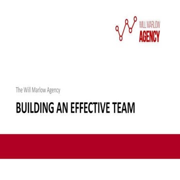 Building an Effective Team - Will Marlow Agency