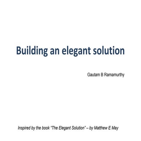 Building an elegant solution upload