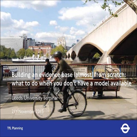 Building an evidence base (almost) from scratch: what to do when you don't ha...