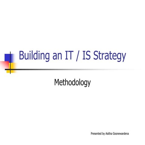 Building IT/IS strategy