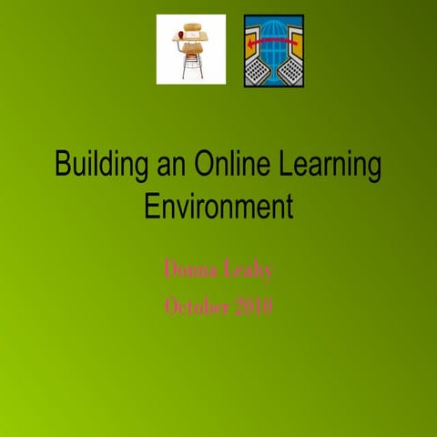 Building an online learning environment | PPT