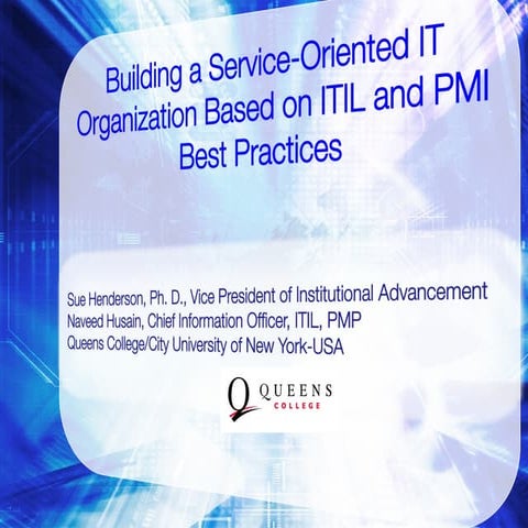 Building An Service Oriented It Organization