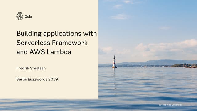 Building applications with Serverless Framework and AWS Lambda