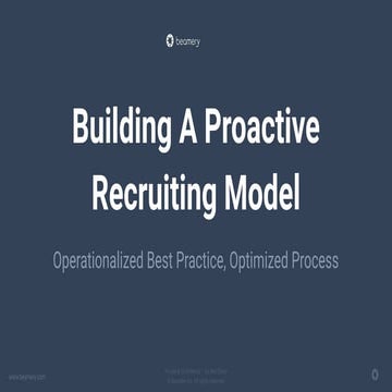 Building a Proactive Recruitment Strategy
