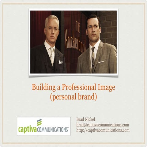 Building a Professional Image