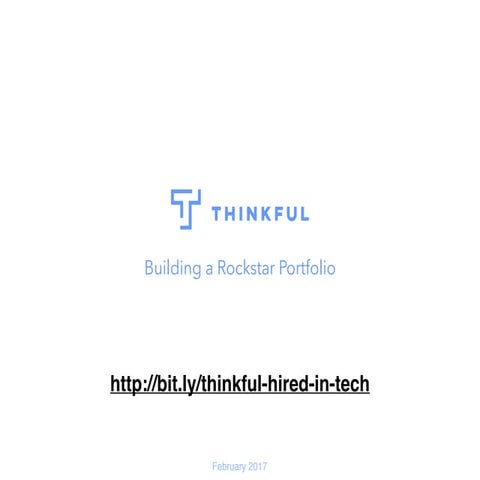 Building a rockstar portfolio (3:22)