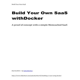 Build Your Own SaaS using Docker