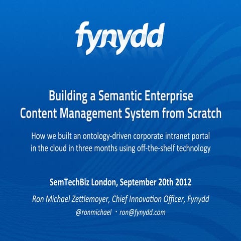 Building a semantic enterprise content management system v2
