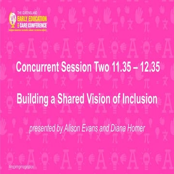 Building a Shared Vision of Inclusion   