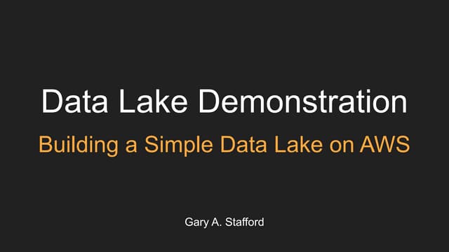 Building a Data Lake on AWS