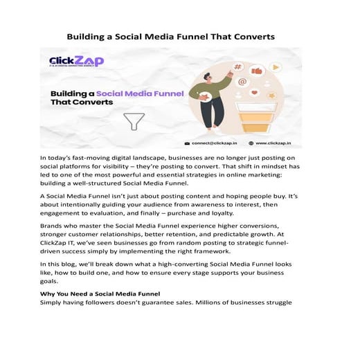 Building a Social Media Funnel That Converts | PDF