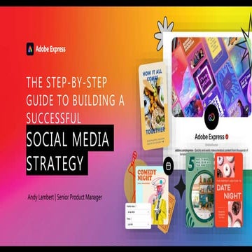 Building a social media strategy  - TMM Webionar
