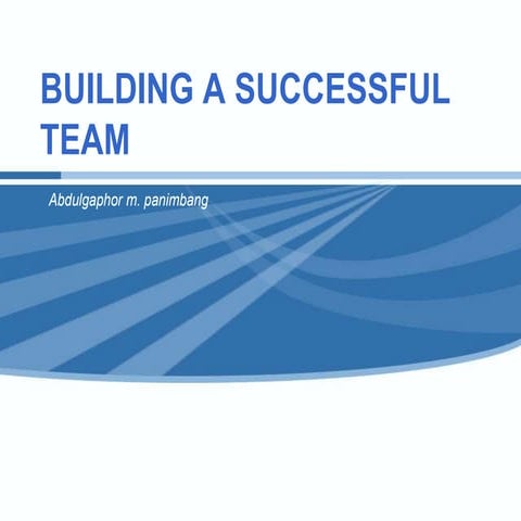 Building a Successful Team