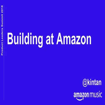 Building Products At Amazon