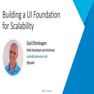 Eyal Ellenbogen: Building a UI Foundation for Scalability - Architecture Next 20