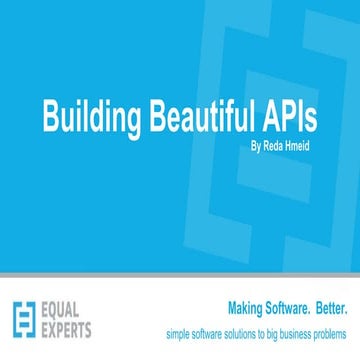 Building beautiful apis