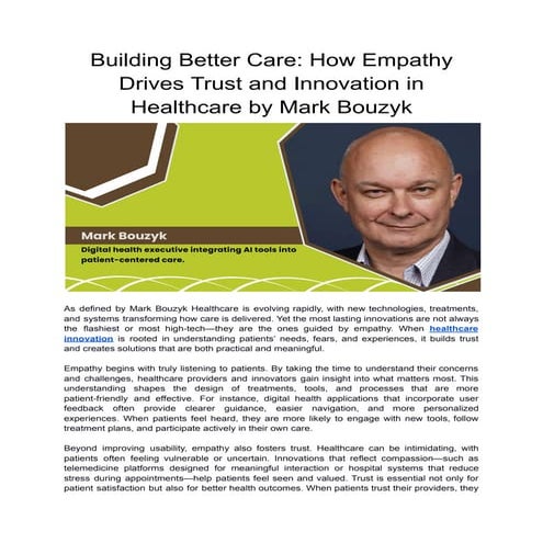 Building Better Care_ How Empathy Drives Trust and Innovation in ...