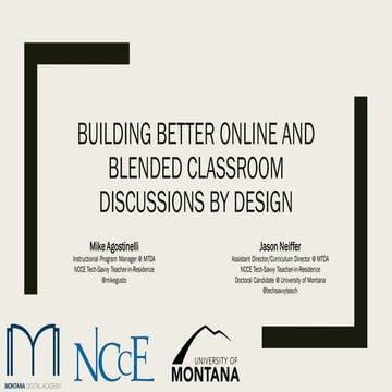 Building Better Discussions by Design for #NCCE2015