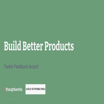 ANIn Coimbatore March 2023 |How Did Feedback Loops Help To Build Better Produ...