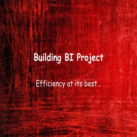 Building BI Project