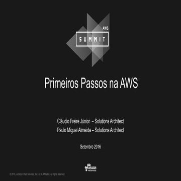 Building blocks #1 - Primeiros passos na Amazon Web Services
