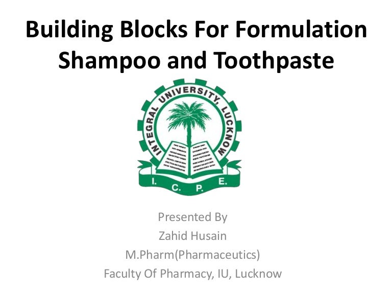 Building Blocks For Formulation Shampoo And Toothpaste