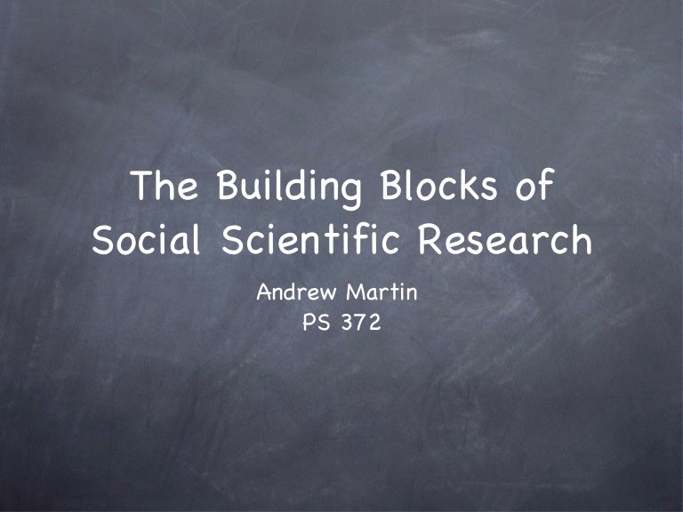Building blocks of scientific research