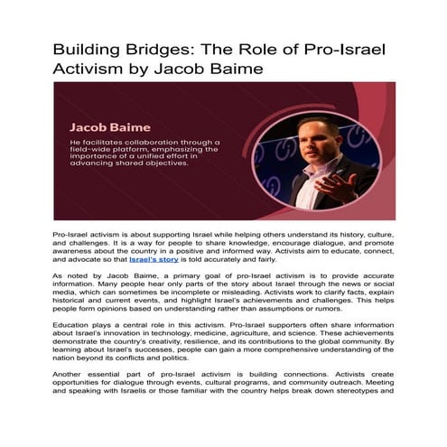 Building Bridges_ The Role of Pro-Israel Activism by Jacob Baime.pdf