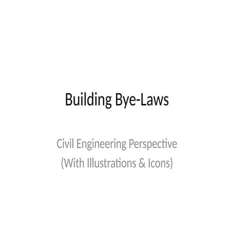Building by Laws Lecture Notes | PDF