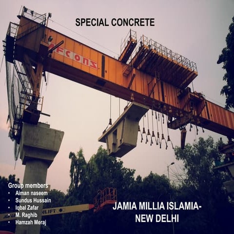 BUILDING CONSTRUCTION SPECIAL CONCRETE