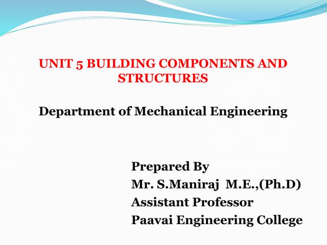 components of buildings | PPTX
