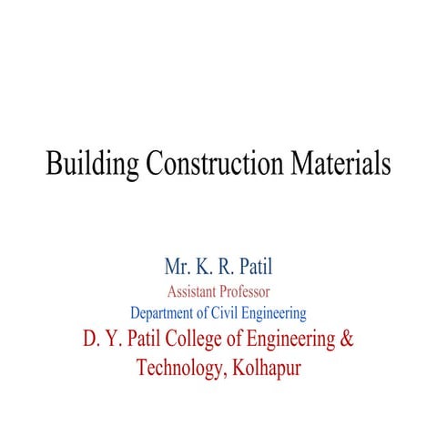 Building construction materials stone