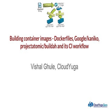 Building container images - Dockerfiles, Google/Kaniko, Projectatomic/buildah and its CI workflow 